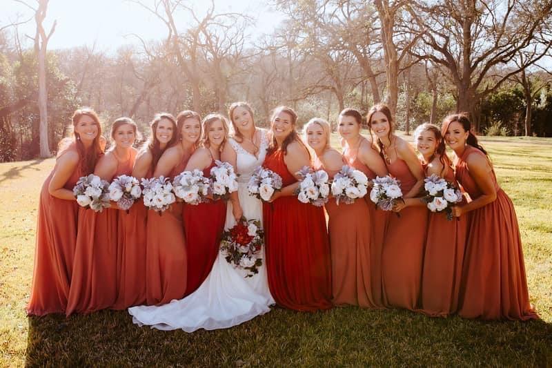 Wedding dresses and 2025 bridesmaid dresses pictures